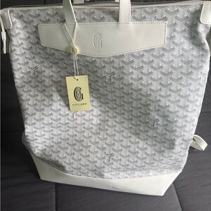 Goyard Gray and Cream Cisalpin Backpack